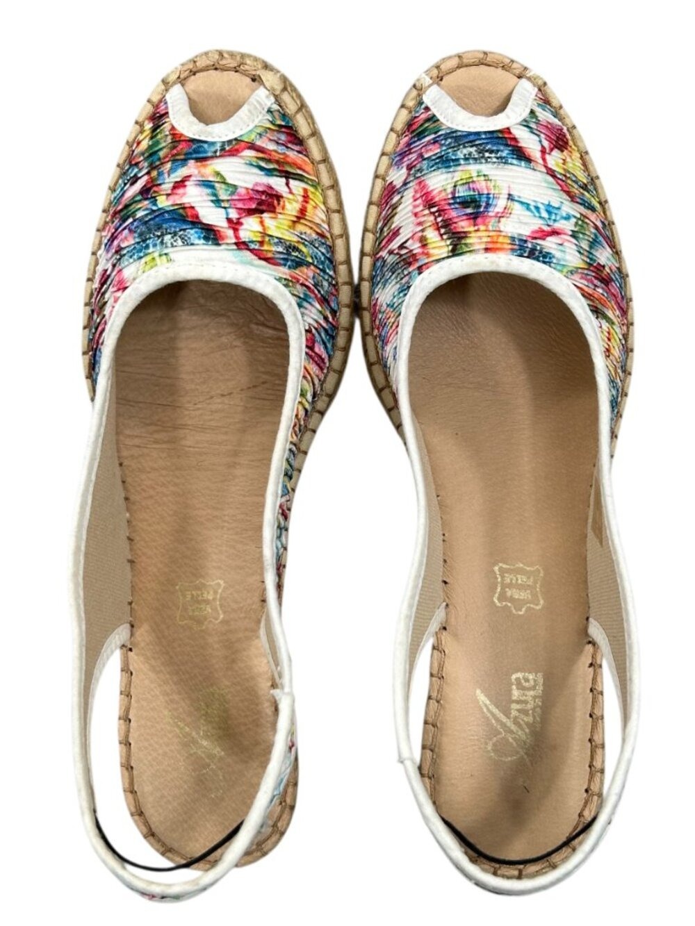 Azura by Spring Step Jeanette Floral Espadrille Wedge Sandals Size 41 - Picture 3 of 12